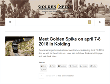 Tablet Screenshot of goldenspike.dk
